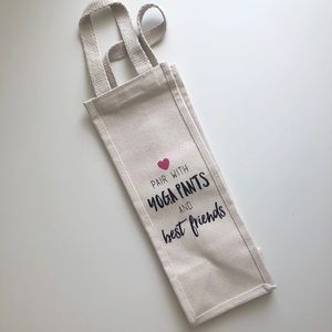 NWOT Yoga Pants and Best Friends Wine Carrier